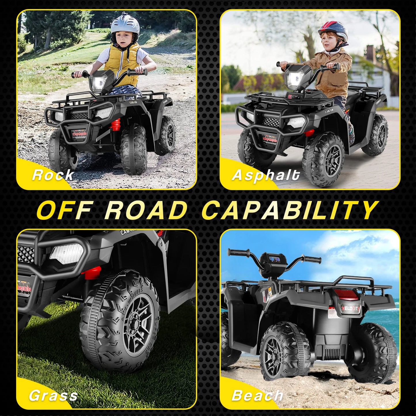 12V Kids Ride On 4-Wheeler