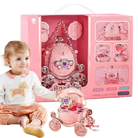 Girls Princess Pink Carriage Makeup Kit - My Store