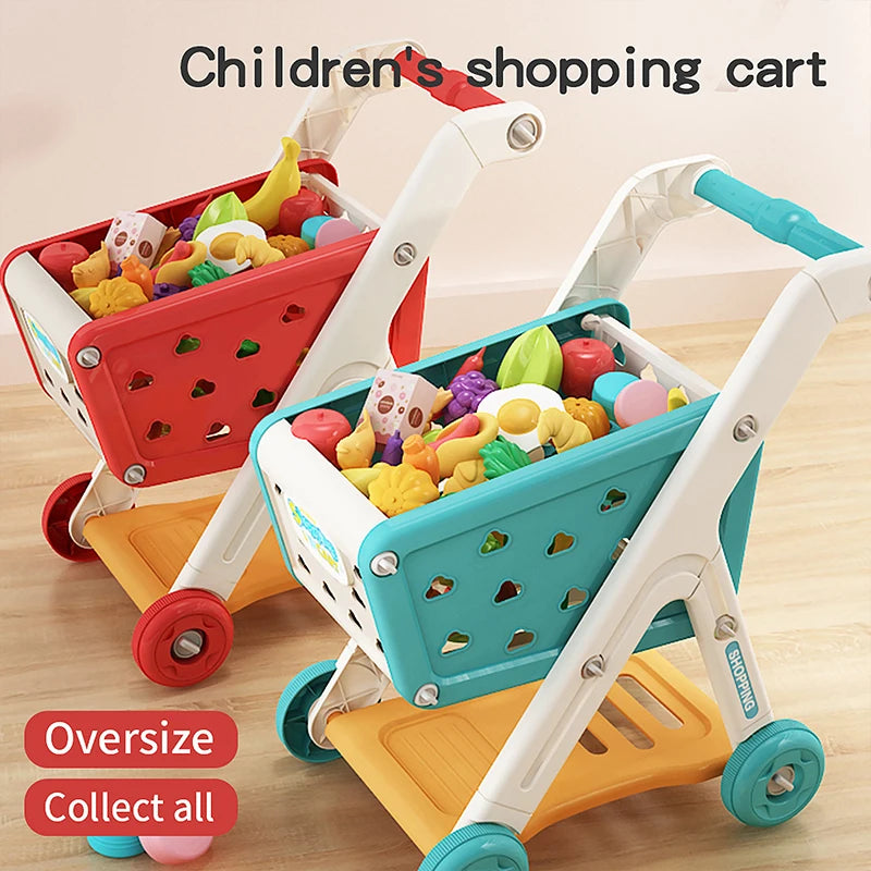 Mini Grocery Cart With Groceries - My Store