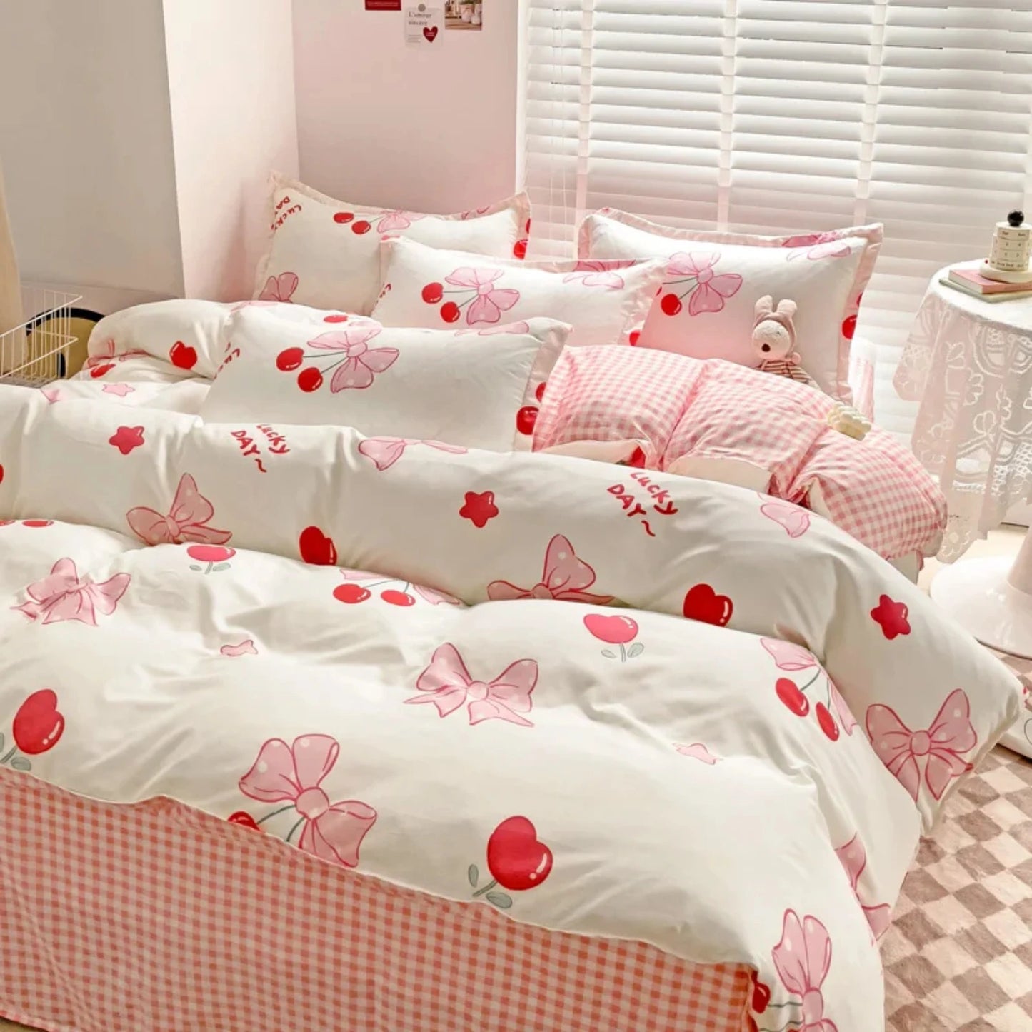 Pink Bow Princess Style Bedding Set - My Store