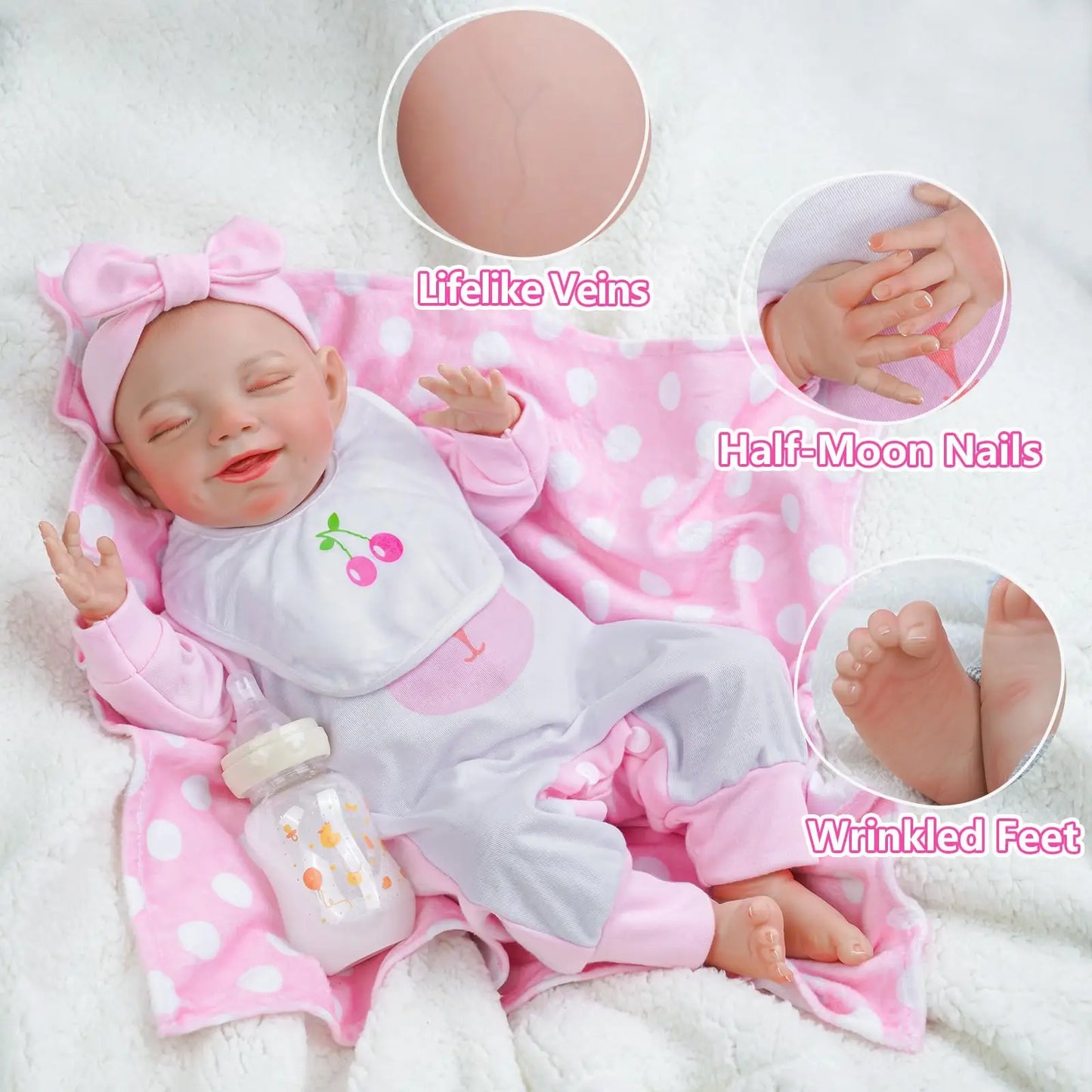 Lifelike 20in Reborn Baby Doll W/ Accessories - My Store