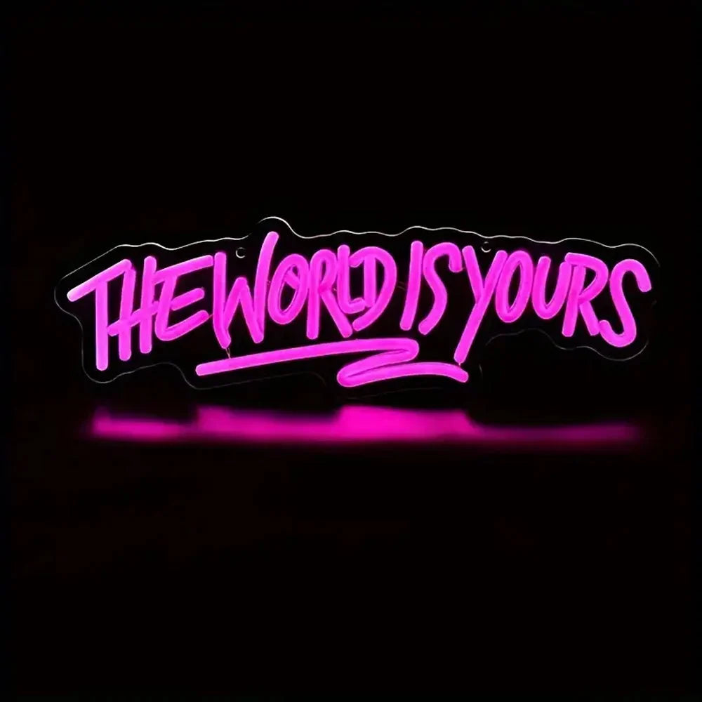 The World Is Yours Neon LED Sign - My Store