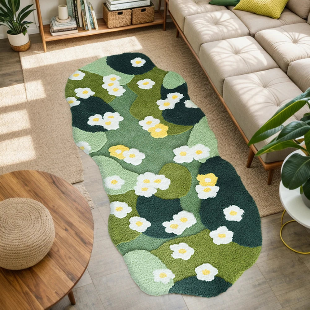 Fluffy Green Forest Moss Rug - My Store