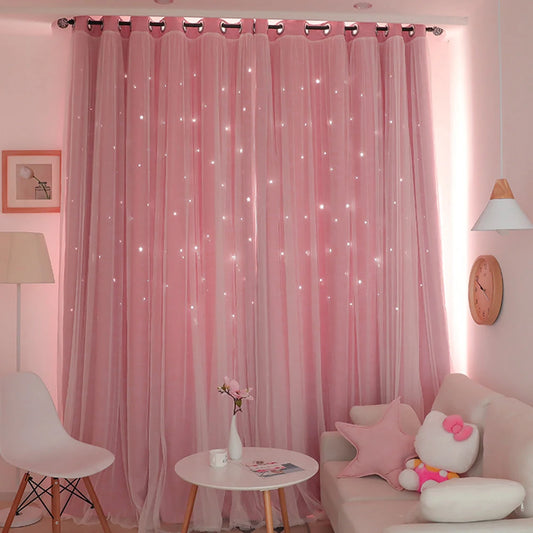 Star Insulated Princess Blackout Curtains - My Store