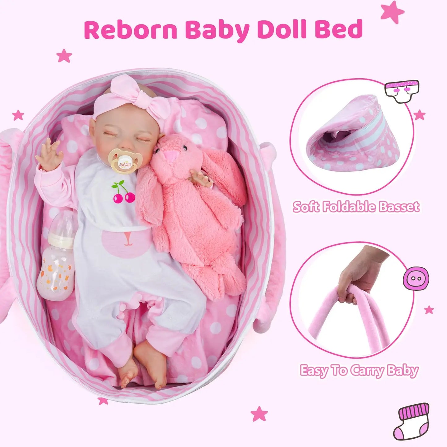 Lifelike 20in Reborn Baby Doll W/ Accessories - My Store