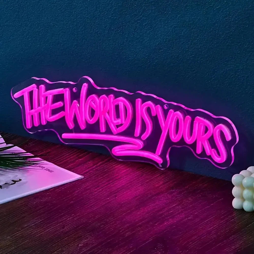 The World Is Yours Neon LED Sign - My Store