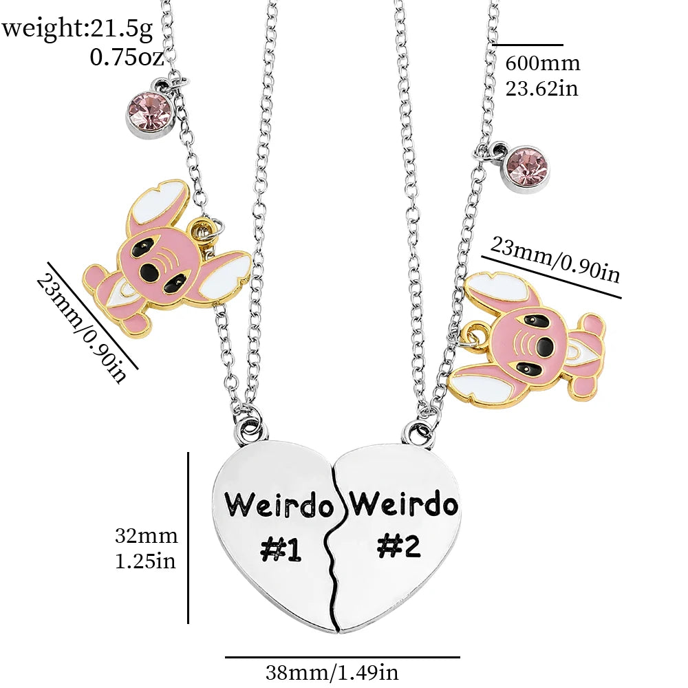 Lilo Weirdo Heart Matching Necklaces - My Store