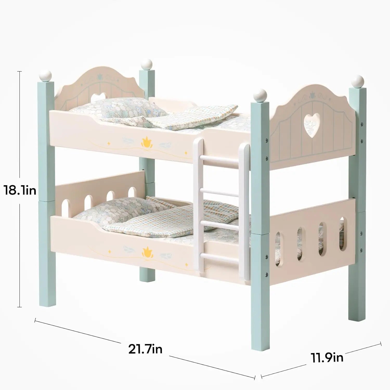 Natural Wood Baby Doll Stackable Bunk Bed - My Store