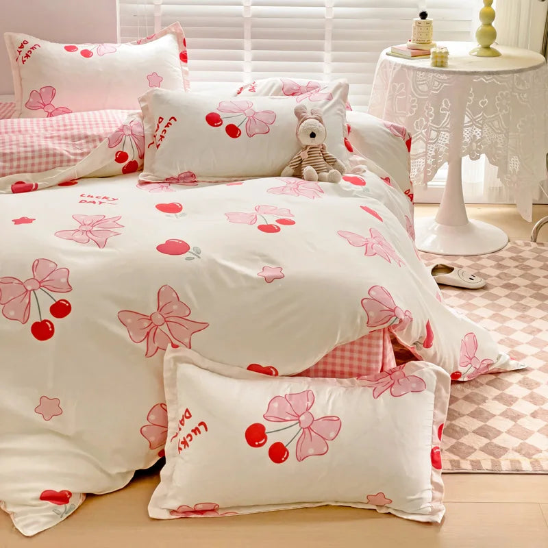 Pink Bow Princess Style Bedding Set - My Store