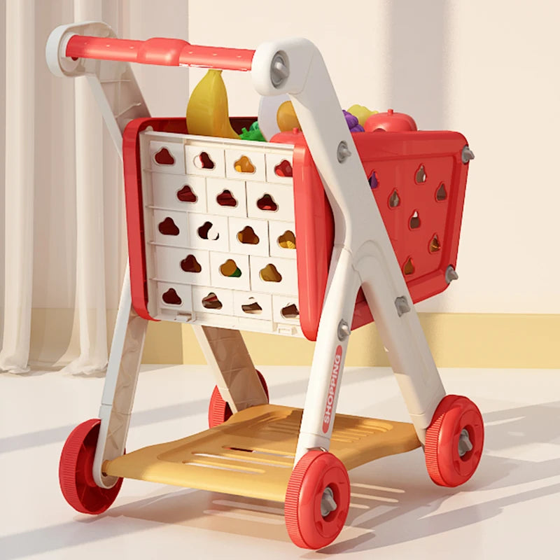 Mini Grocery Cart With Groceries - My Store