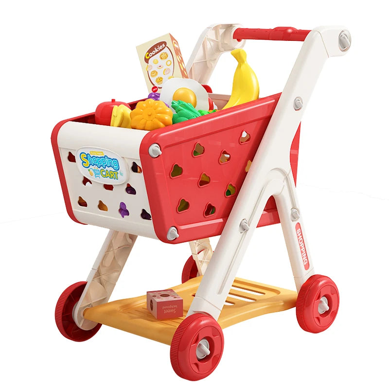 Mini Grocery Cart With Groceries - My Store