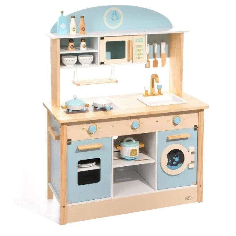 Unisex Kids Pretend Kitchen and Dishwasher Combo Set - My Store