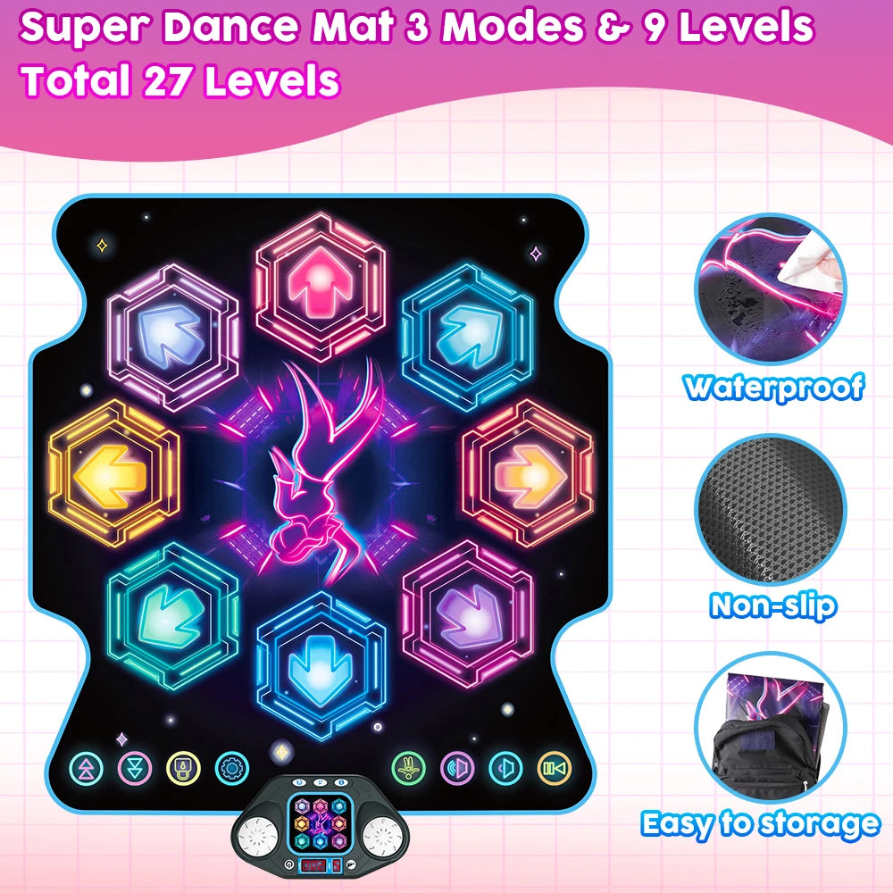 27 Level Led Dance Mat With Bluetooth Connection - My Store