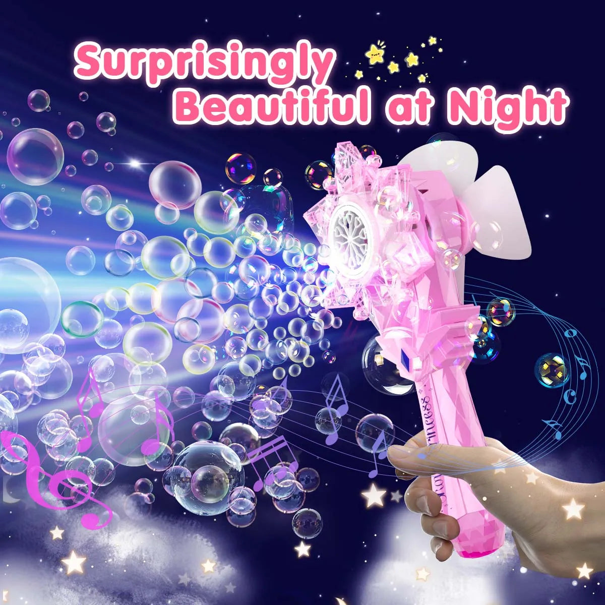 Girls Rechargeable Electric Bubble Wand - My Store