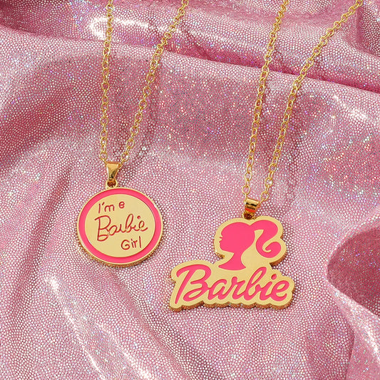 Classic Pink Barbie Pendant Necklace - My Store