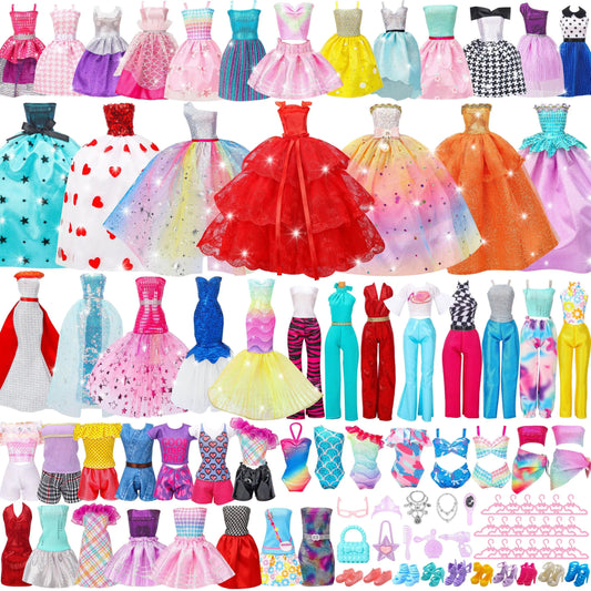 56pcs Doll Clothes and Accessories - My Store