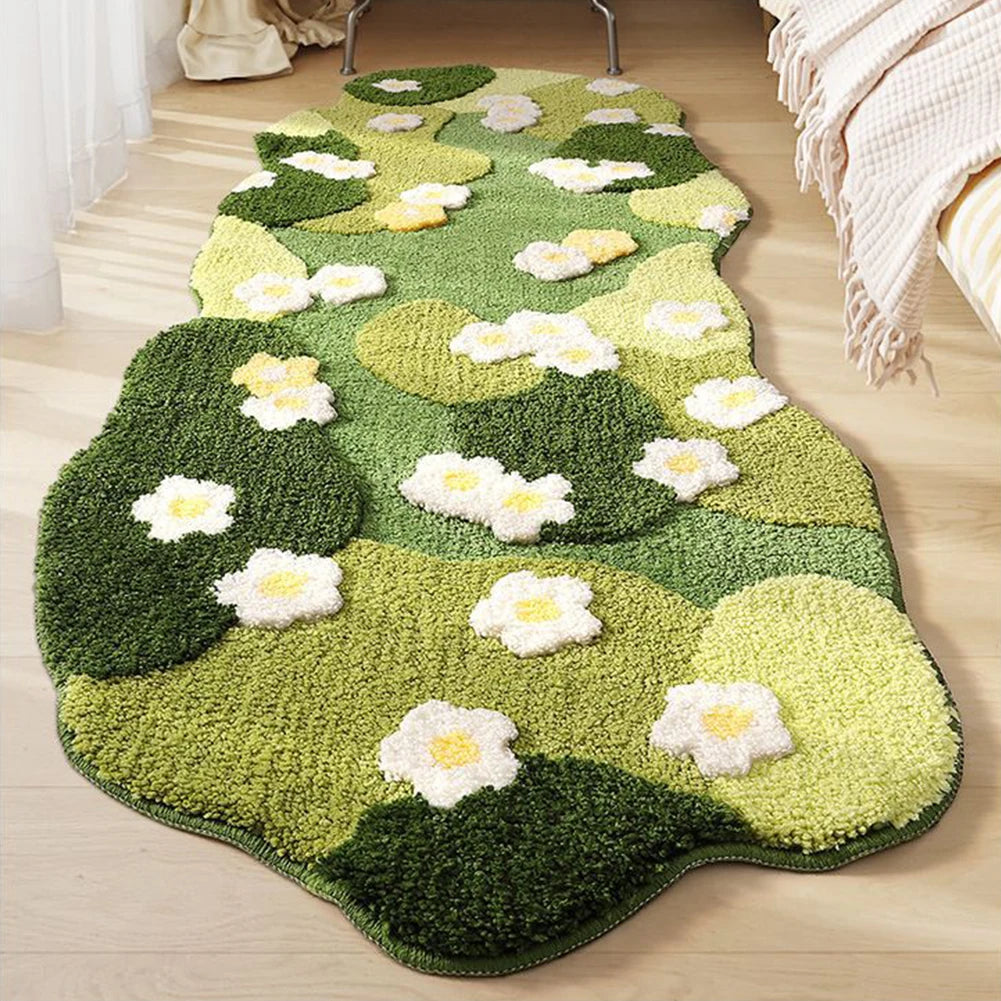 Fluffy Green Forest Moss Rug - My Store