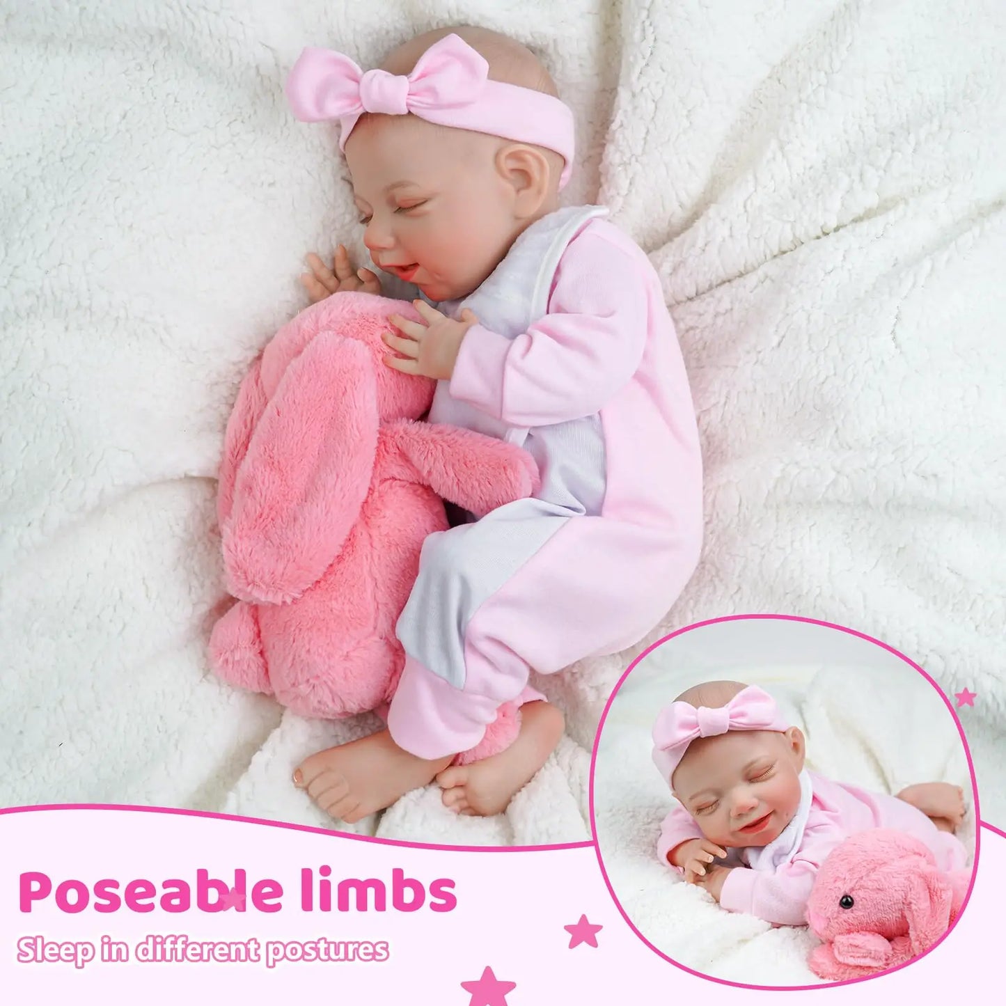 Lifelike 20in Reborn Baby Doll W/ Accessories - My Store